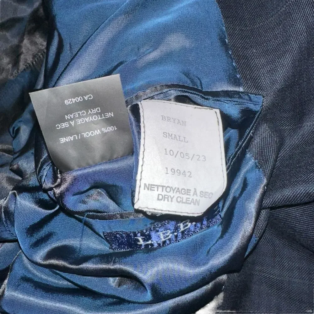 Peter Millar Plaid Navy Wool Men's Blazer Sporcoat Jacket
